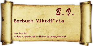 Berbuch Viktória névjegykártya