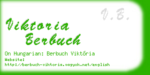 viktoria berbuch business card